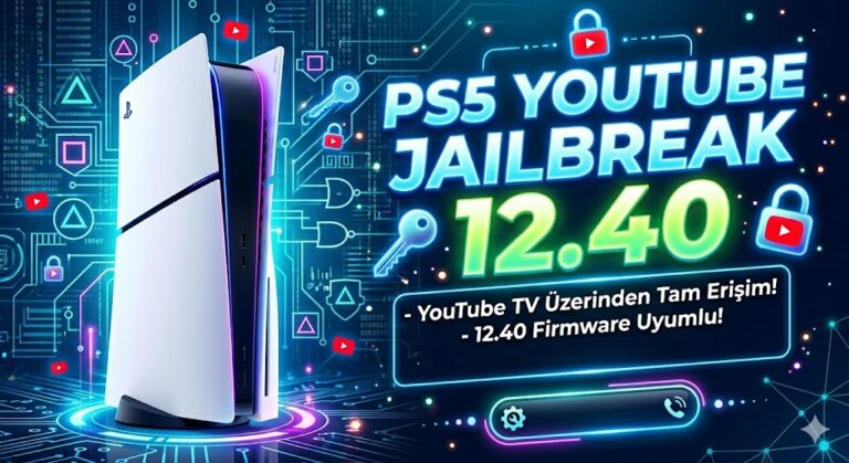 PS5 YouTube Y2JB 12.40 Sürümüne Kadar Jailbreak