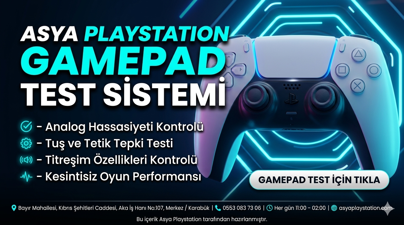 Gamepad Test Sistemi ile Kontrolcünüzü Anında Kontrol Edin