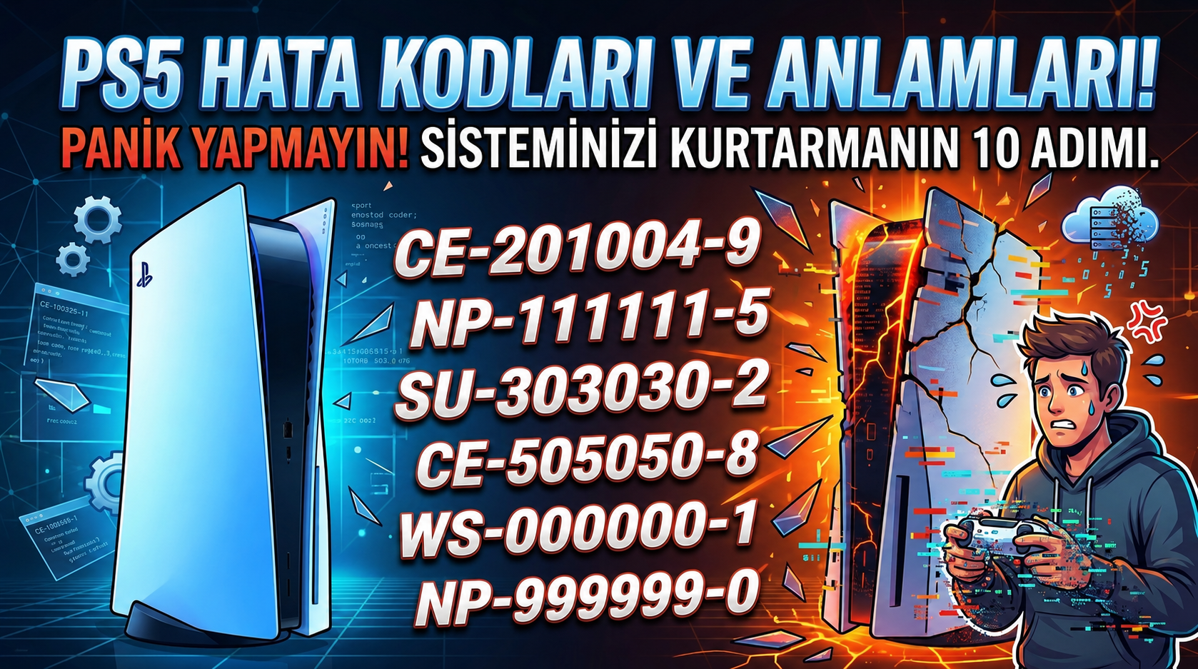 PS5 Hata Kodları Ve Anlamları