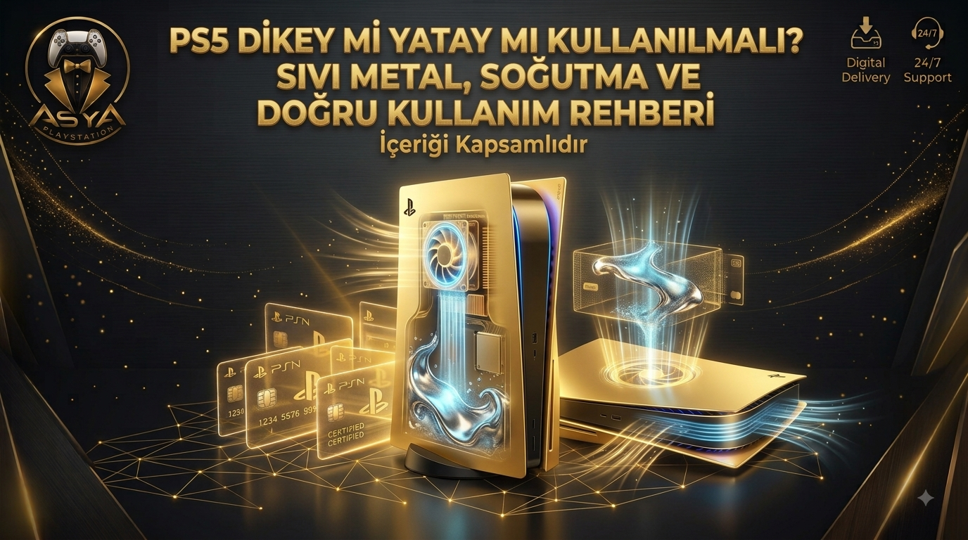 PS5 Dikey mi Yatay mı Kullanılmalı? Sıvı Metal, Soğutma ve Doğru Kullanım Rehberi